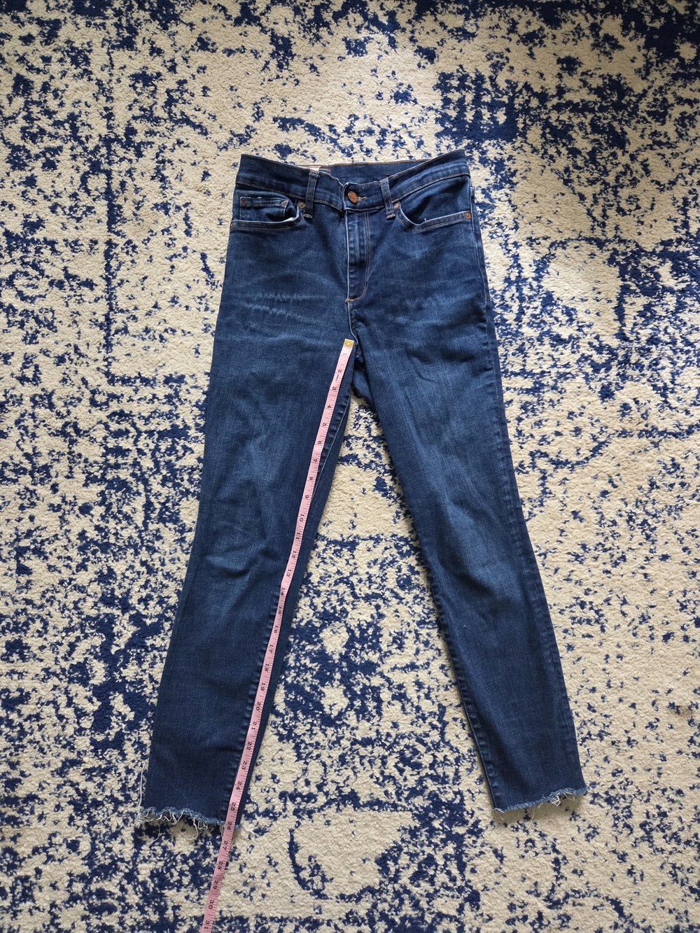 Marine Layer Indigo Cropped Skinny Jeans